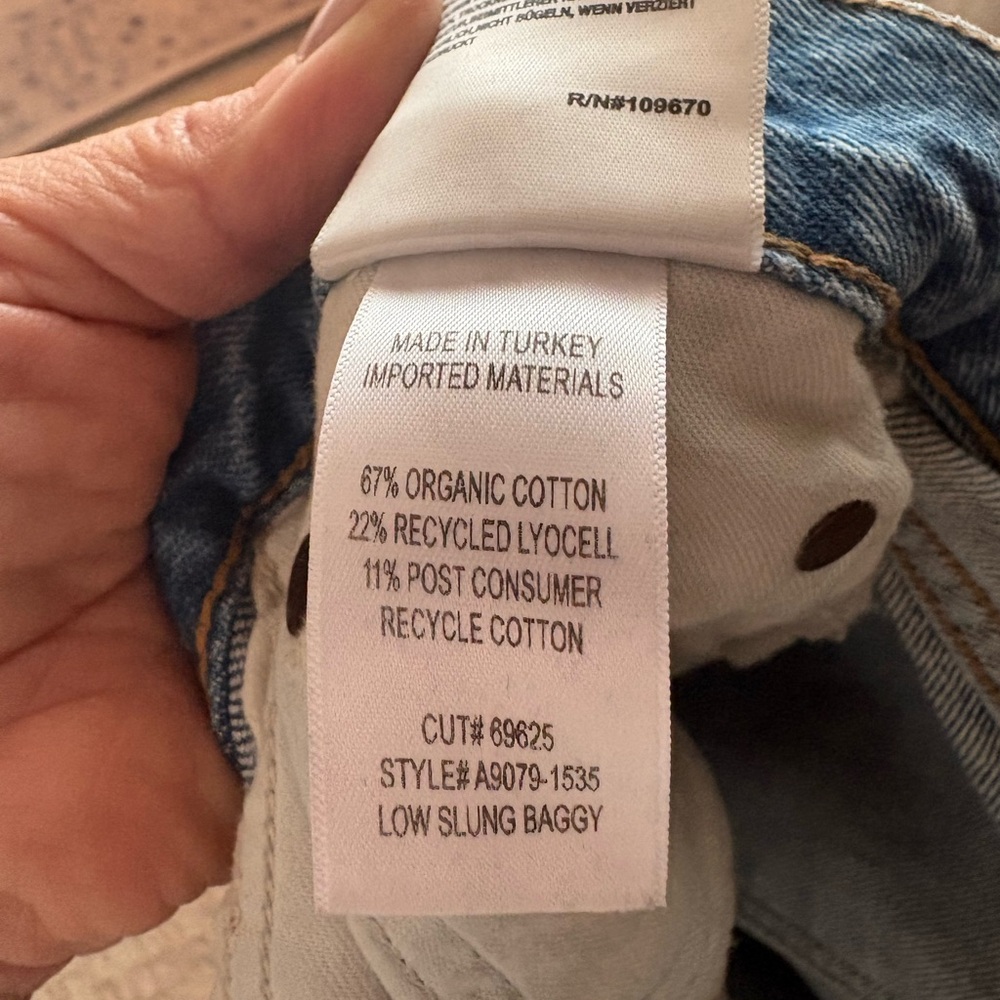 Agolde women’s Low Slung Baggy Jeans - Picture 7 of 13